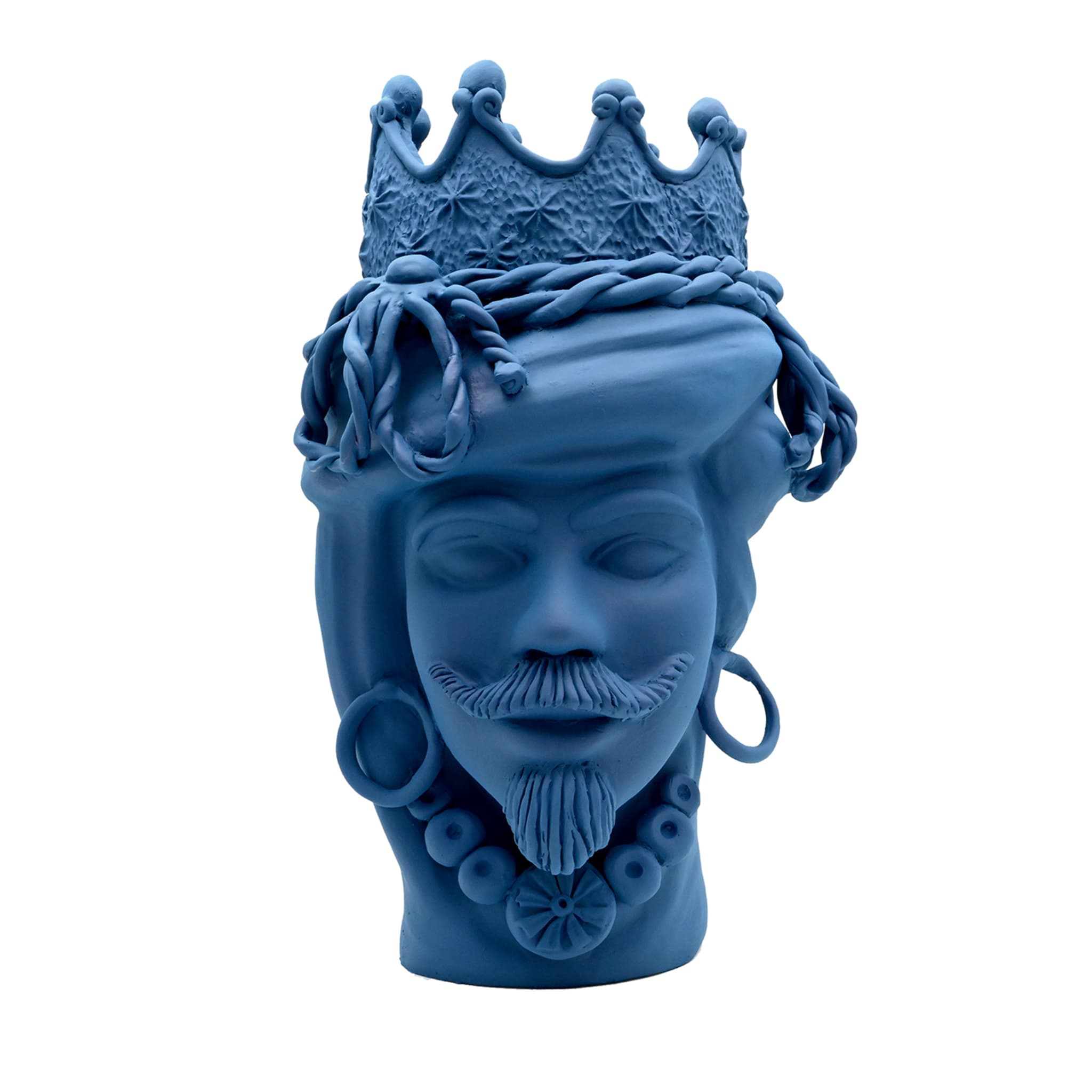 Testa di Moro Blu Scultura
