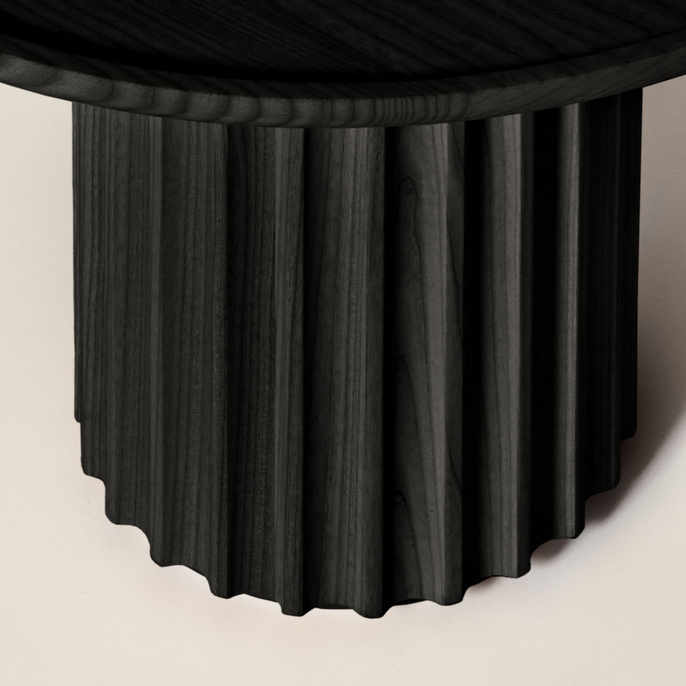 Tavolino da Caffè Nero Capitello | Dimensioni: Ø 40 cm