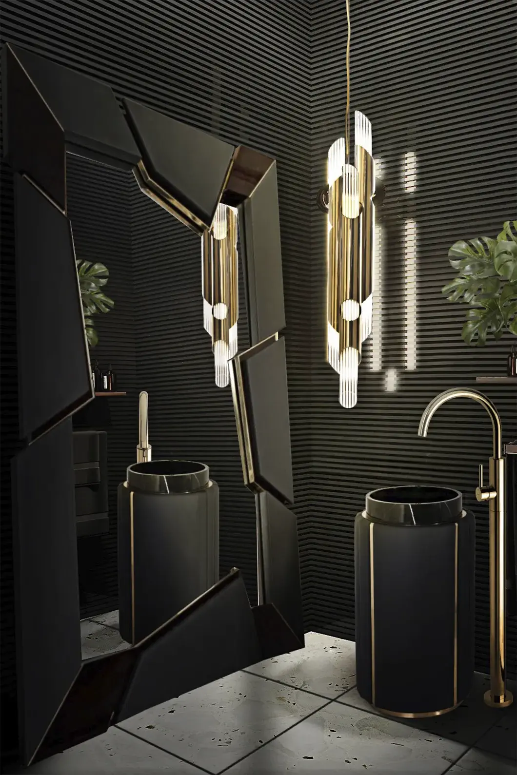 Lavabo A Colonna Imperial White - 2