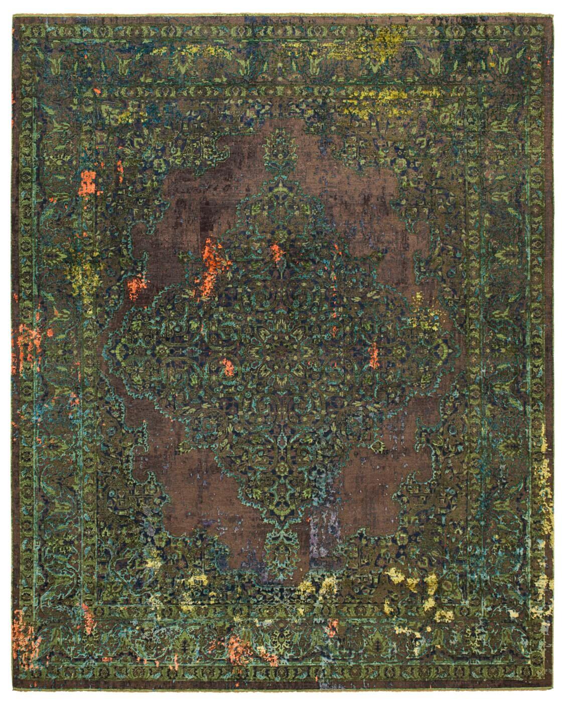 Tappeto Tabriz Artwork 8 Verde | Misura: 300 x 400 cm