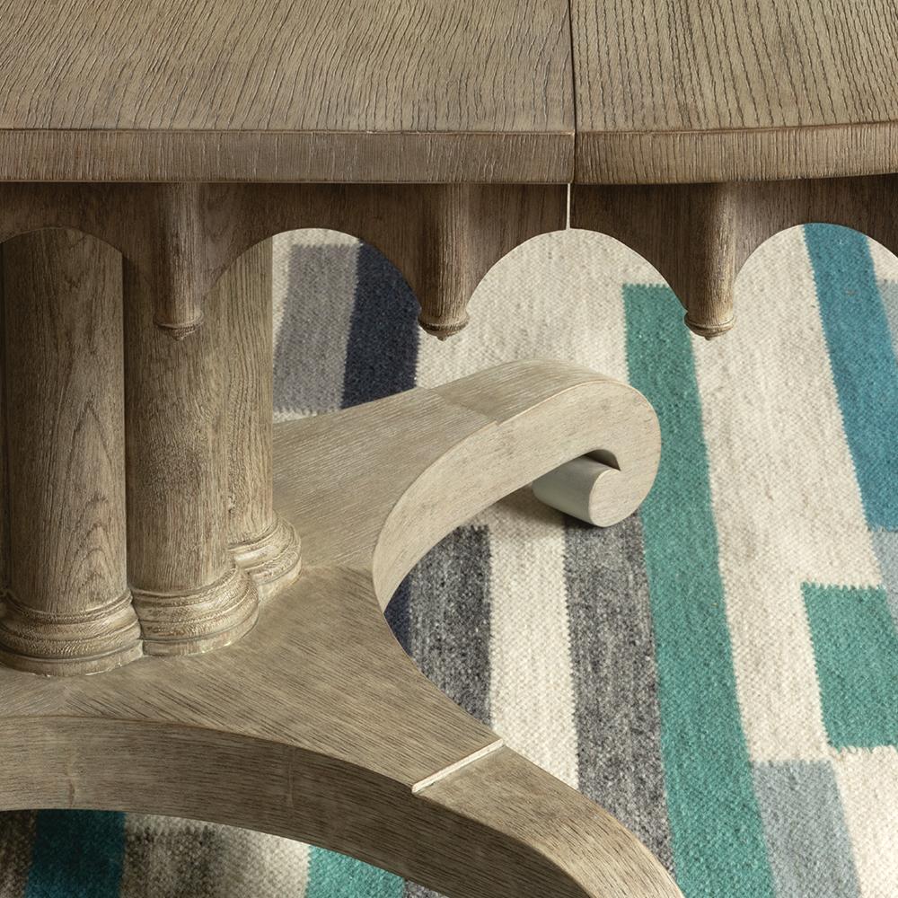Tavolo da pranzo ovale Longwood Greyed Oak