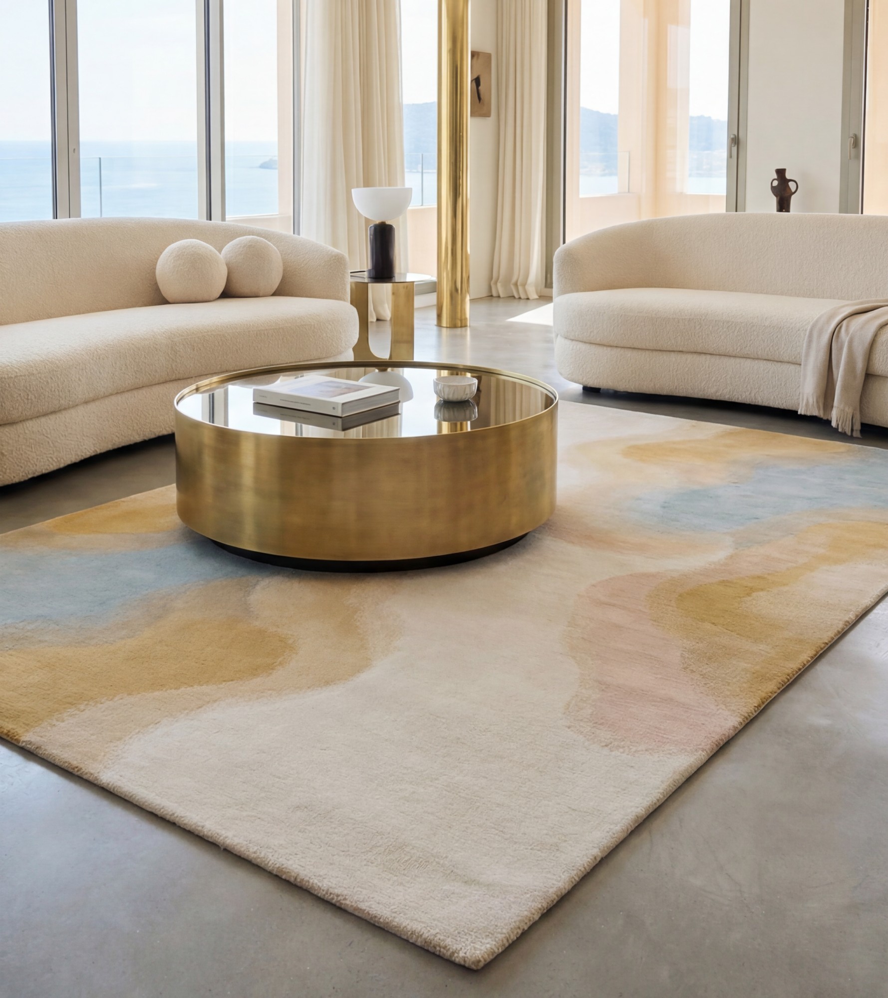 Tappeto Fluid Lines Sand
