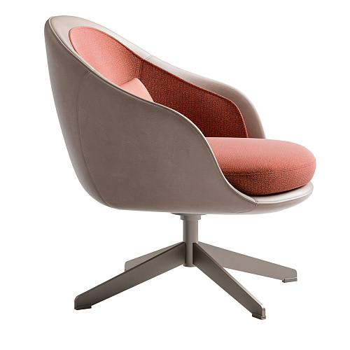 Poltrona Beige / Rossa Lucille