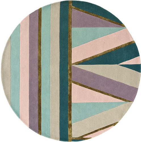 Tappeto Rotondo Sahara Rosa 56102
