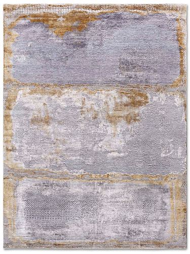 Tappeto Tessuto Grigio/Bianco/Argento