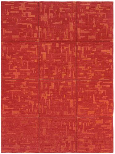 Tappeto Map Rosso
