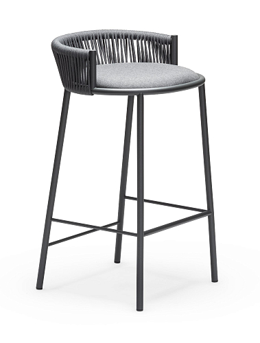 Sgabello da Bar da Esterno Millie SG-65 Grigio