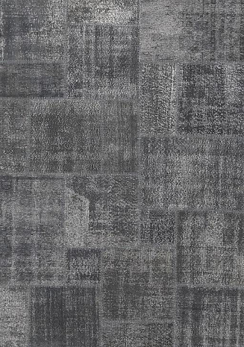Tappeto Patchwork Grigio Scuro