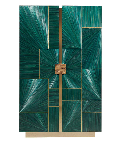 Credenza Stipo Verde Petrolio