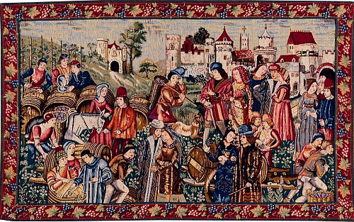 Arazzo Mercato del Vino con Bordo