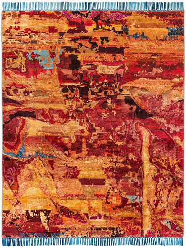 Tappeto Lusso Eco Arancio/Rosso