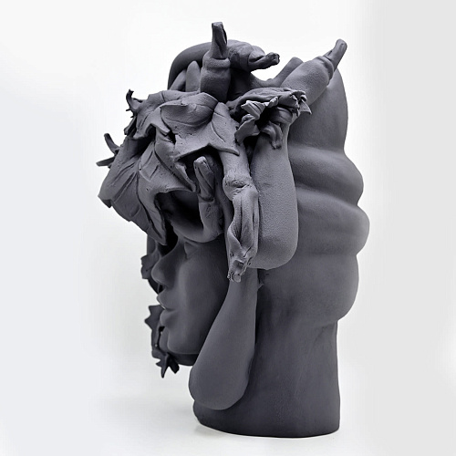 Testa di Moro Grigia Scultura