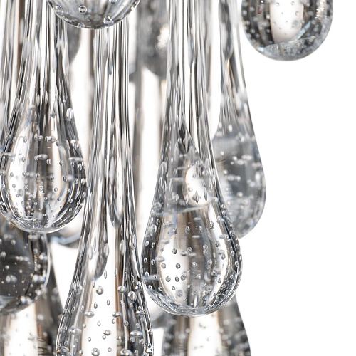 Lampadario Murano Moderno a Gocce con Finitura Oro Soft