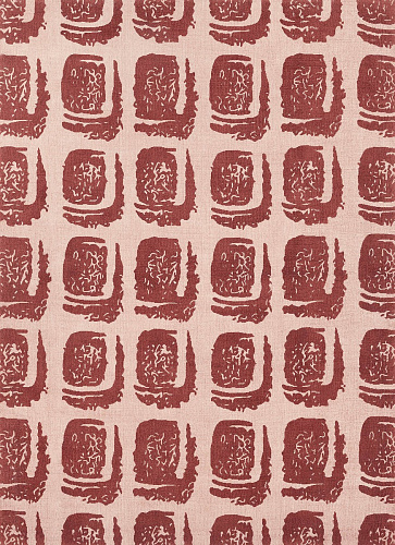 Tappeto Woodblock Rosso