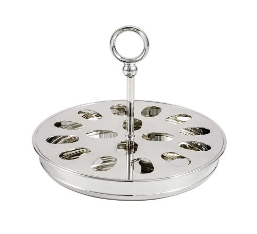 Vassoio Per 16 Macarons In Argento