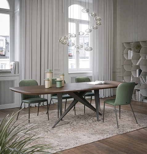 Tavolo da pranzo Thunder Silk in legno