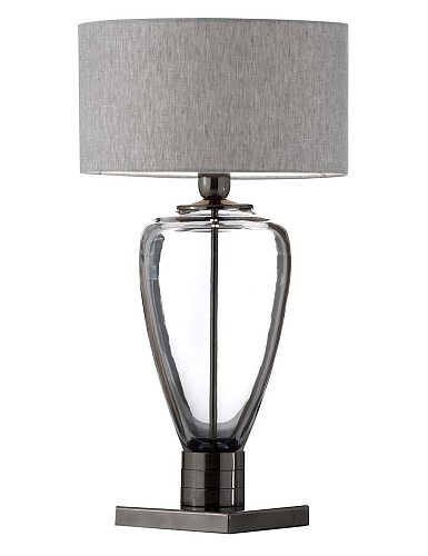 Lampada da Tavolo in Cristallo Fumé