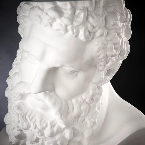 Scultura Busto Ercole Bianco