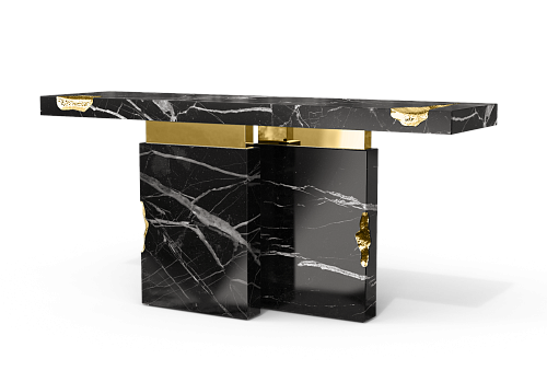 Consolle in Marmo Nero Marquina Dominion