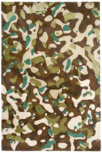 Tappeto Camouflage Macro Marrone