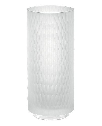 Vaso Esagonale Opaco in Cristallo Italiano