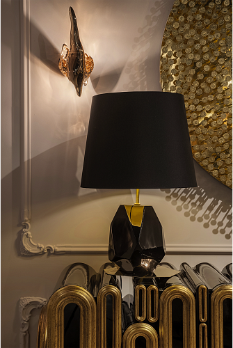 Lampada da Tavolo Piccola Essence Nera