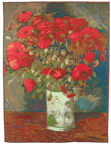 Arazzo Vaso con Papaveri di Van Gogh