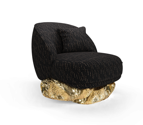 Poltrona Angora Nera