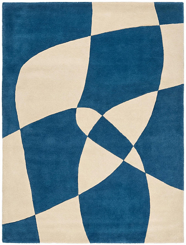 Tappeto Rotating Forms Blue