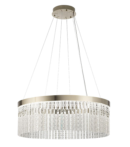 Lampadario in Cristallo Triedro Inciso a Mano