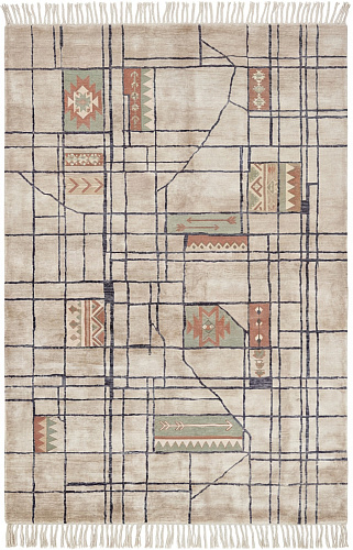 Tappeto Linen Grid Warm