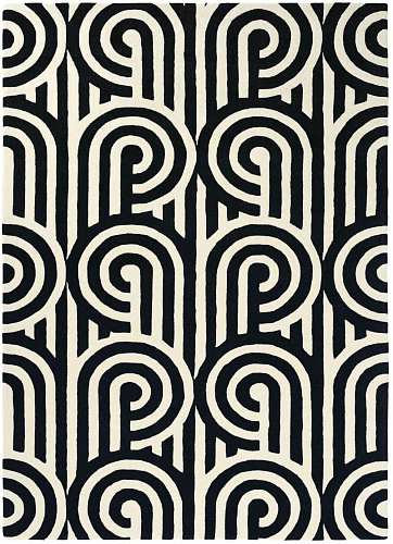 Tappeto Turnabouts Nero 39205