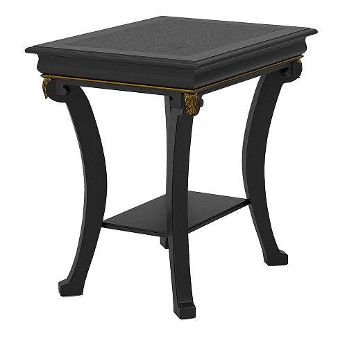 Tavolino con Piano in Pelle