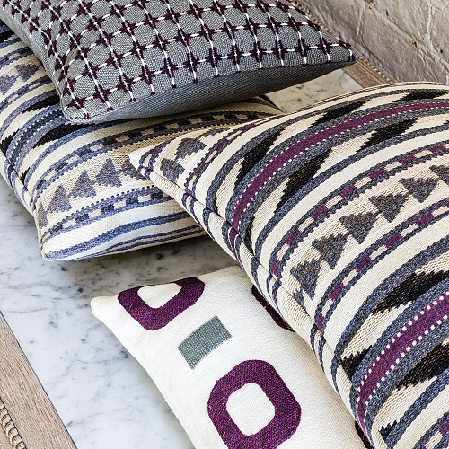 Cuscino Maliana Aubergine 50 × 35