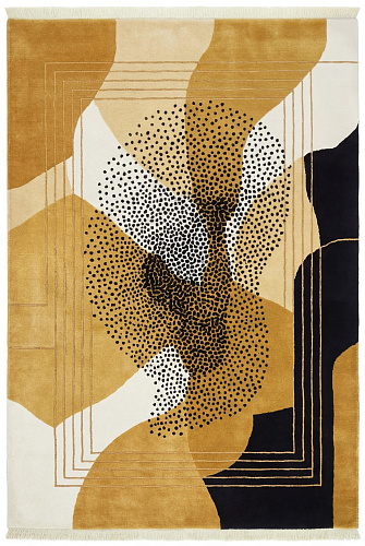 Tappeto Abstract Figure Gold