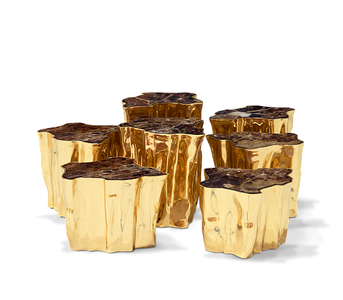 Tavolino da Caffè Serie Paradise in Toni Naturali