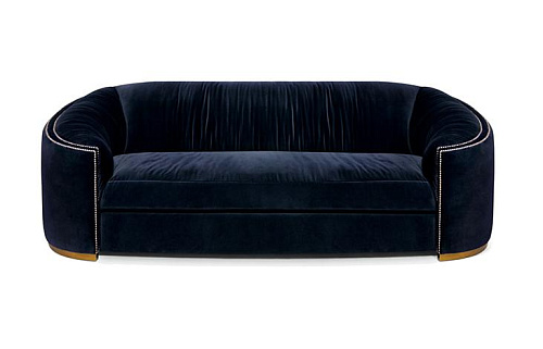 Divano Curvo Premium Comfort Blu