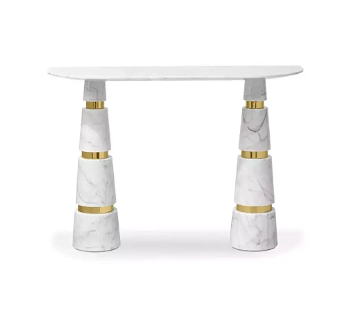 Avalanche Console Marmo Carrara
