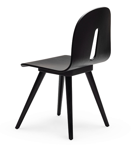 Sedia Gotham Woody S in Frassino Nero