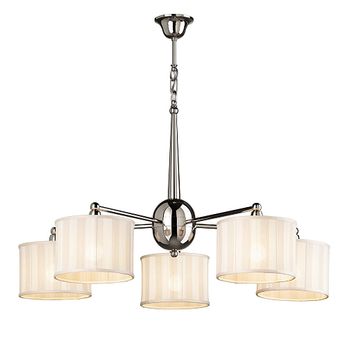 Lampadario Contemporaneo con Paralumi a Righe in Stile Inglese