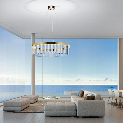 Lampadario ad Anello Dorato
