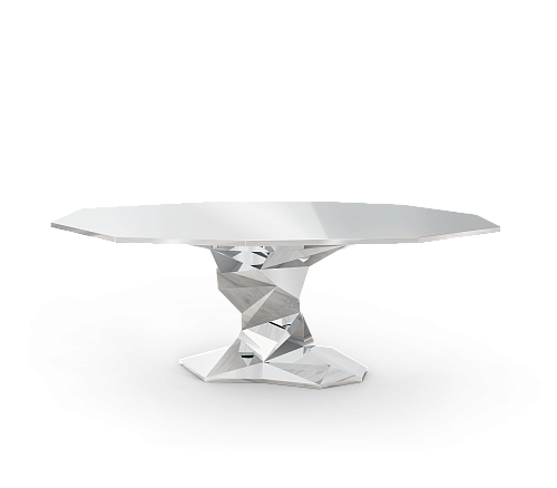 Tavolo da Pranzo Luxe Argento Bonsai