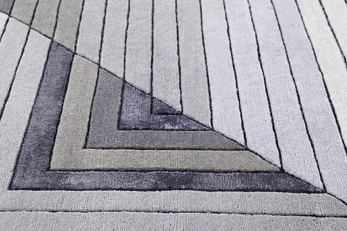 Tappeto Geometrico Grigio