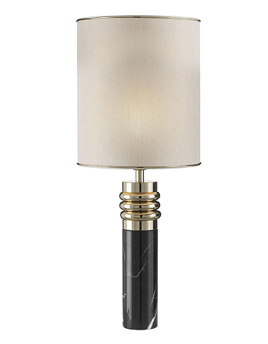 Lampada da Tavolo in Marmo Marquinia Nero