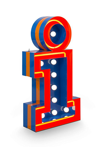 Lettera Luminosa Illuminated I