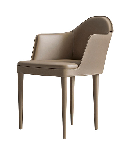 Sedia in Pelle con Braccioli