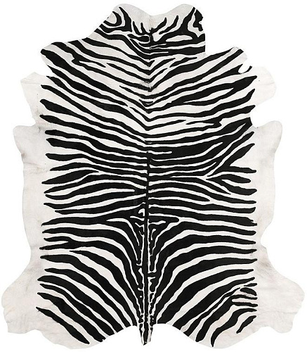 Pelle Di Mucca Zebra Natural