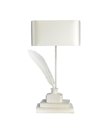 Lampada da tavolo Tom con finitura gesso