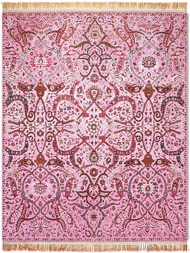Tappeto Lusso Heriz Rosa