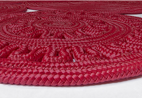 Tappeto Patchwork Rosso